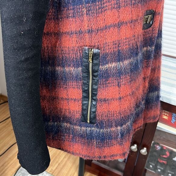 ELEVENSES Anthropologie Berwick Wool Blend Swing Coat Size Medium - Picture 6 of 10